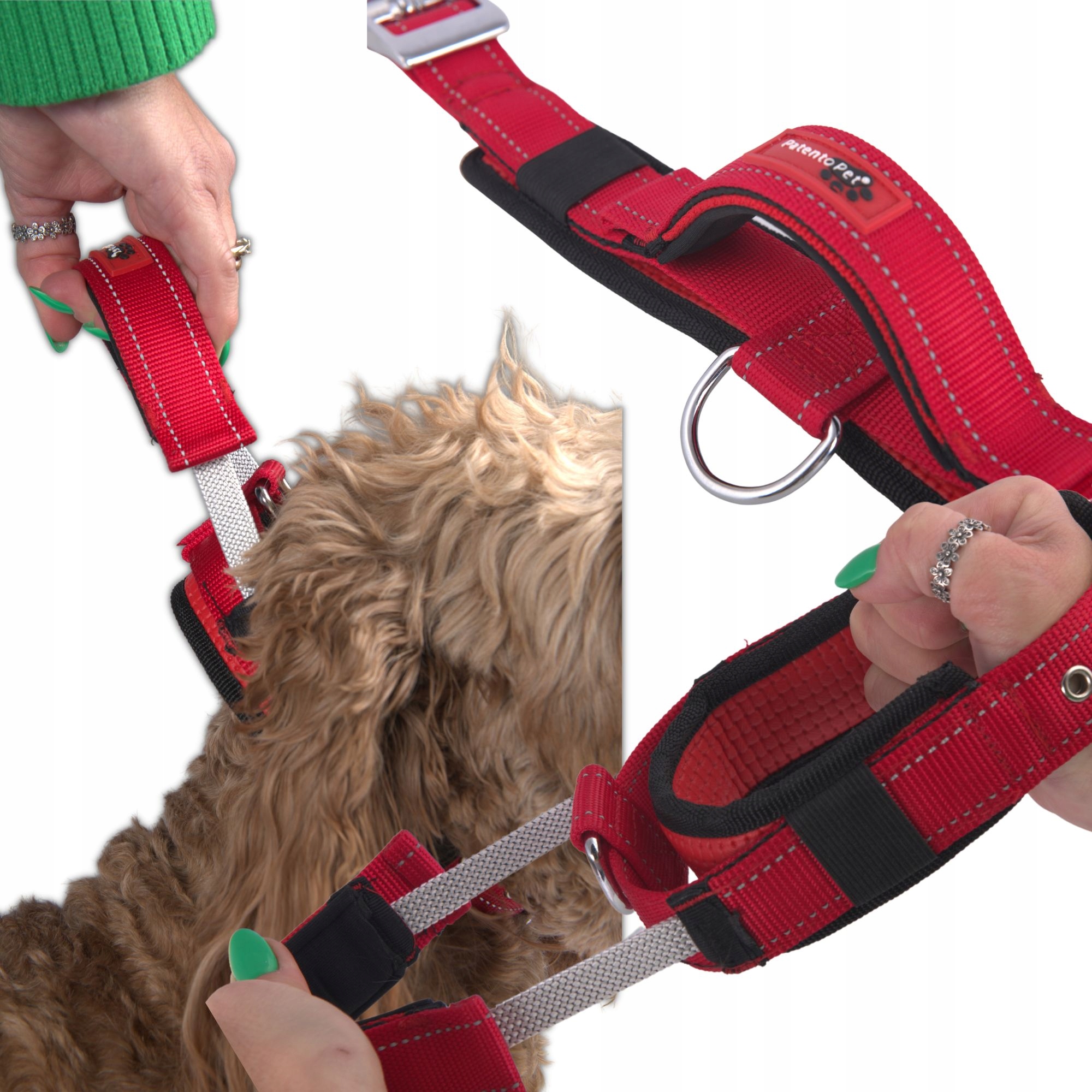 Levně Krátký vodítko výcvikový obojek pro psa s krátkou rukojetí pro přidržení