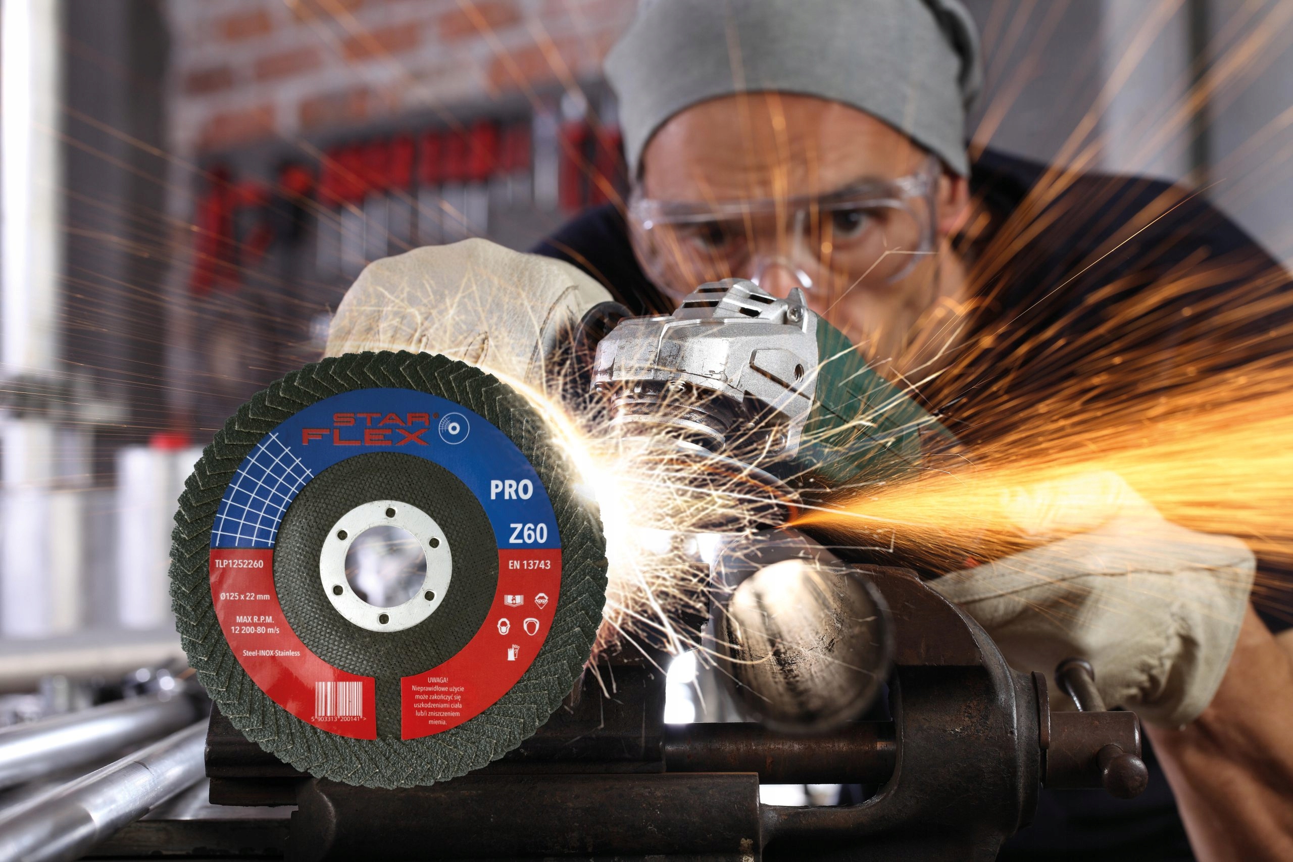 TARCZA DO SZLIFOWANIA KAMIEŃ METALU 125X6mm 10SZT Marka Stalowo