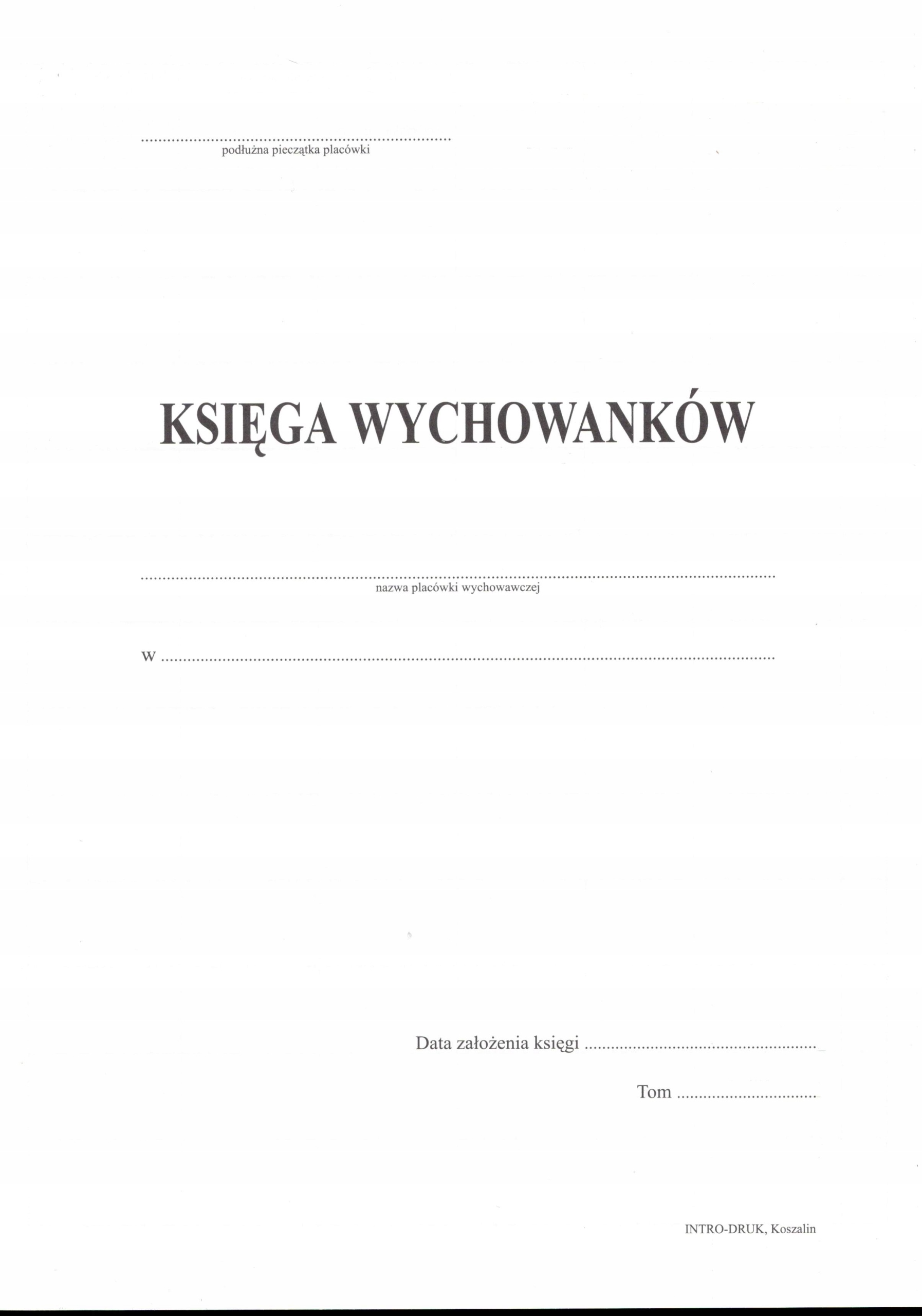 Księga wychowanków A4 100 kartek Kod producenta KW