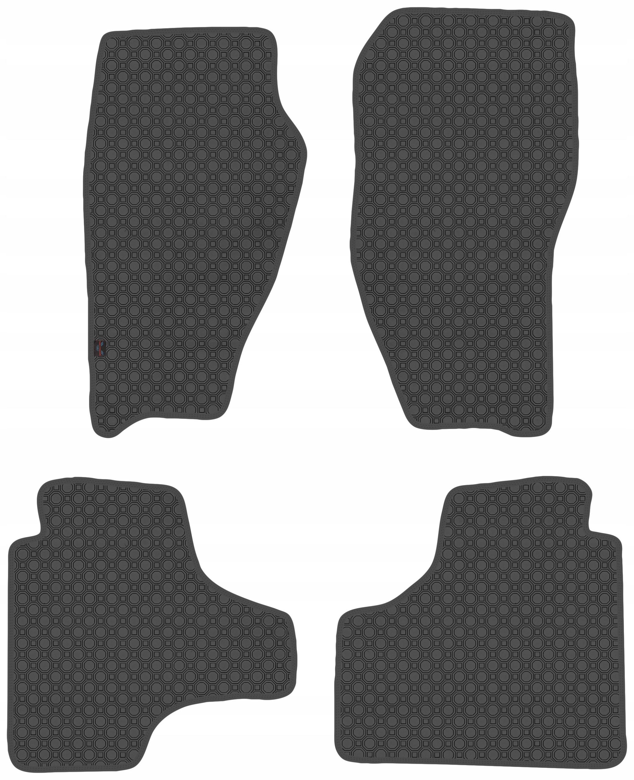 Jeep Cherokee IV Kk 2007-2012 Koberečky guma černá