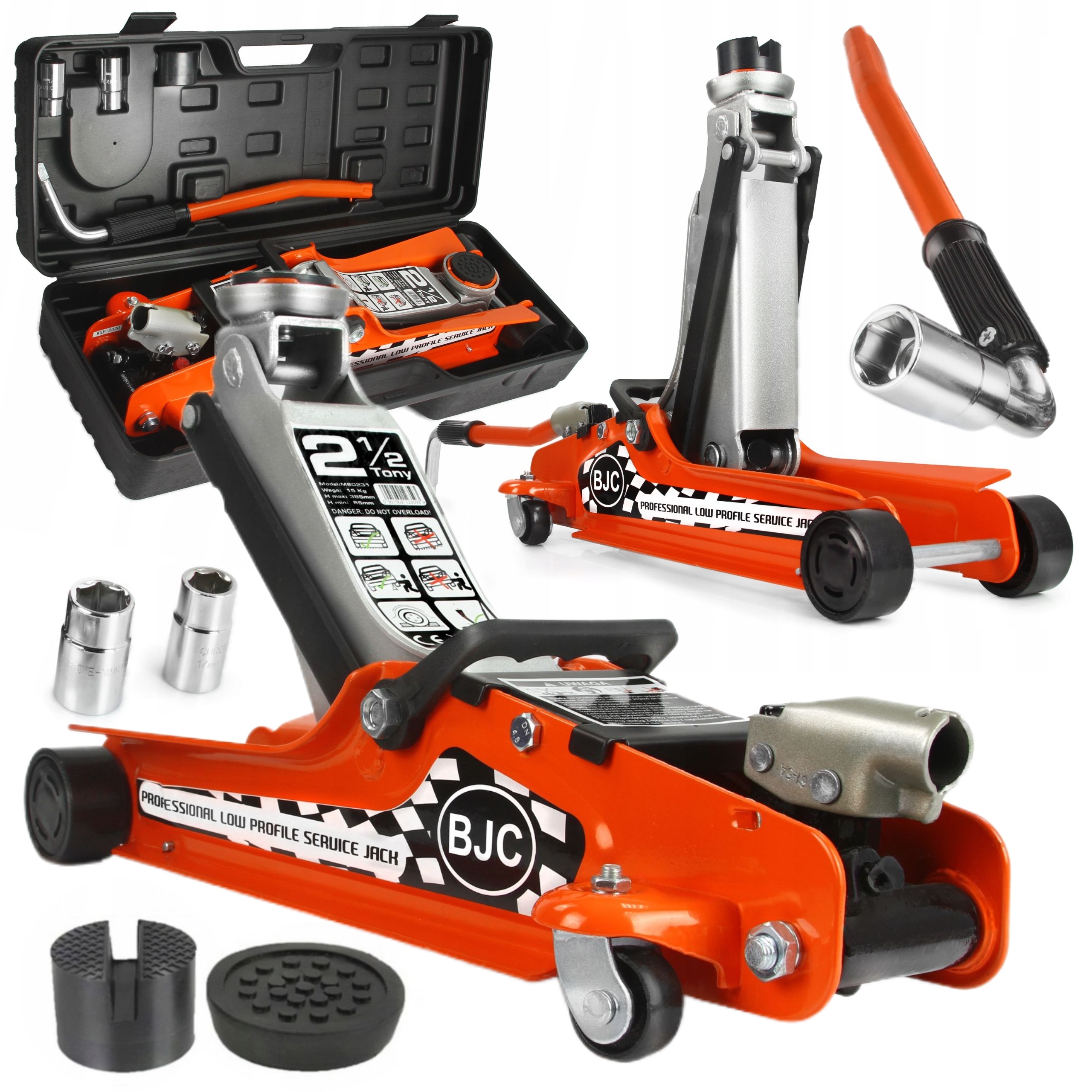 BJC PODNOŚNIK SAMOCHODOWY NISKOPROFILOWY LEWAREK ŻABA WALIZKA 2.5T M80231