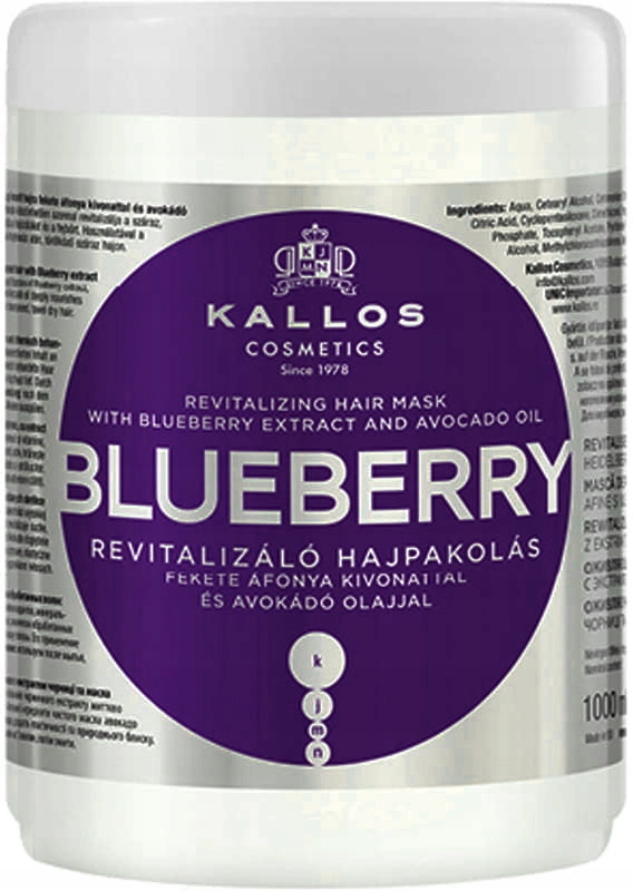 KALLOS BLUEBERRY MASKA DO WŁOSÓW 1000ml