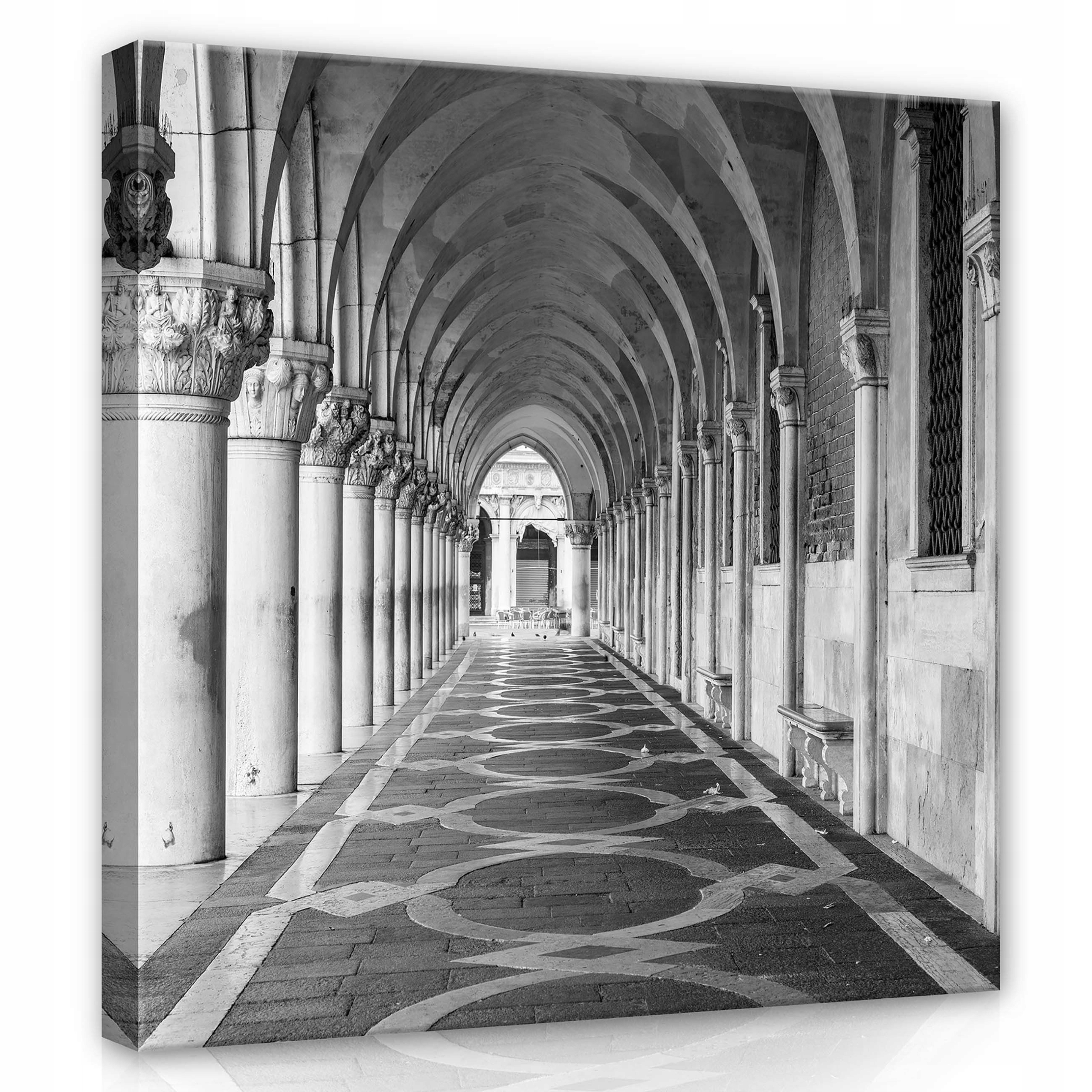 Obraz 80x80 Arkáda sloupy oblouky perspektiva architektura Benátky