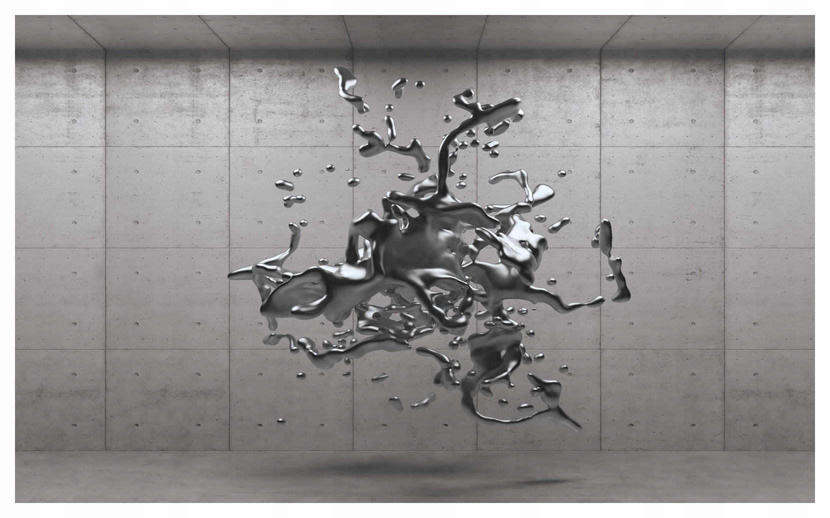 Fototapeta Abstrakce Metalický Vír Šedý Chrom 368x254 Industriální lepidlo