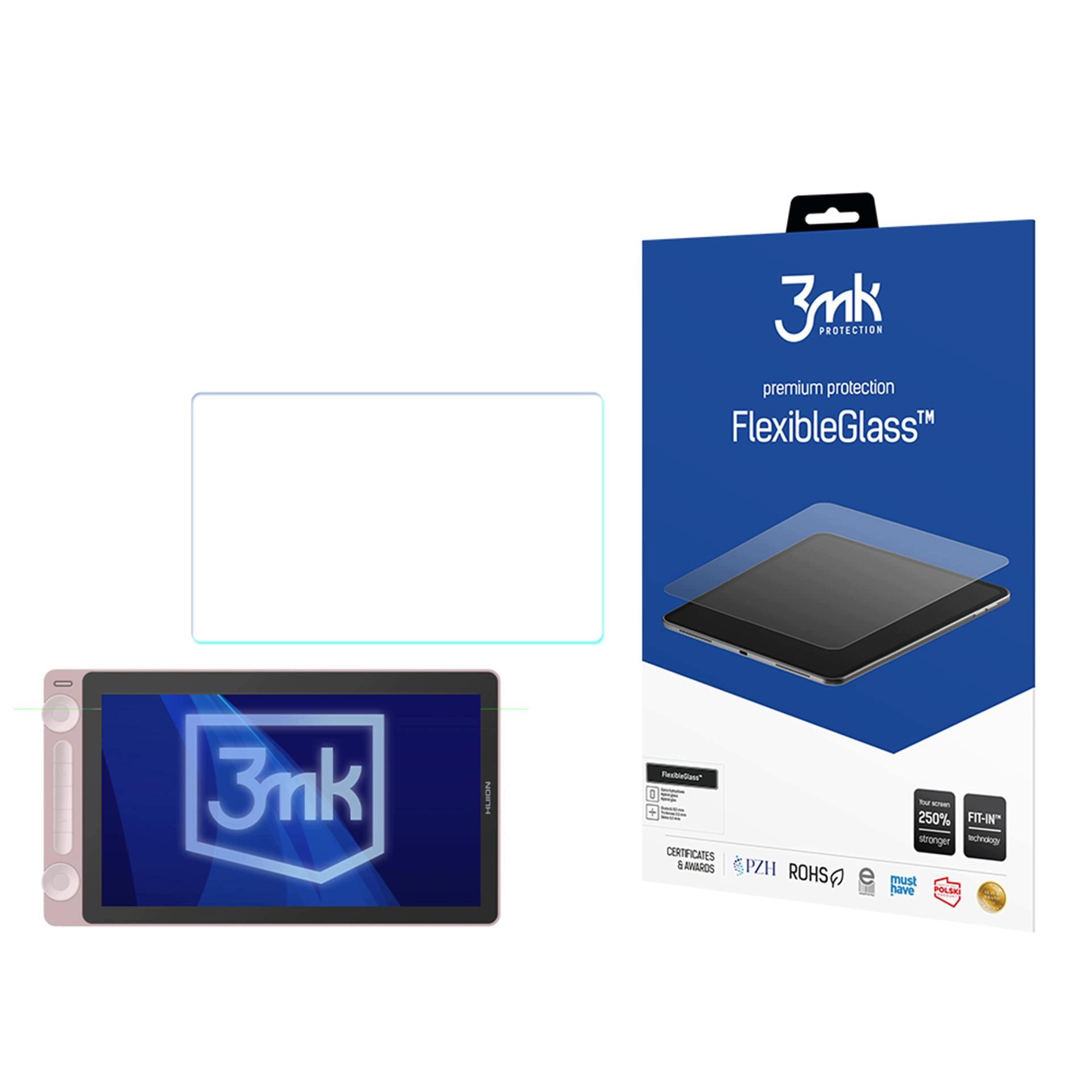 Szkło ochronne hybrydowe 7H 3mk FlexibleGlass na ekran Huion Kamvas 13 3gen