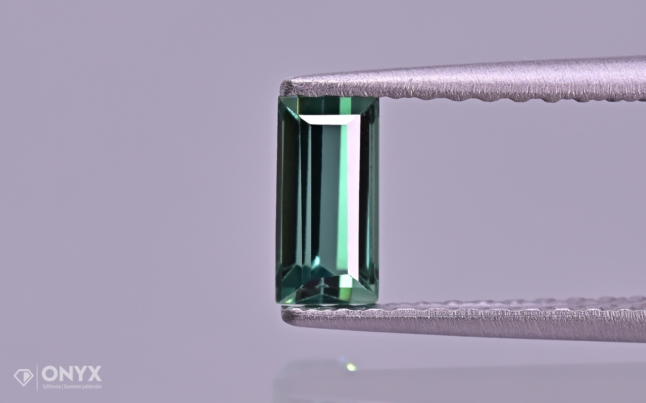 Turmalín Verdelit fazetovaný obdélník 5,5x3 mm