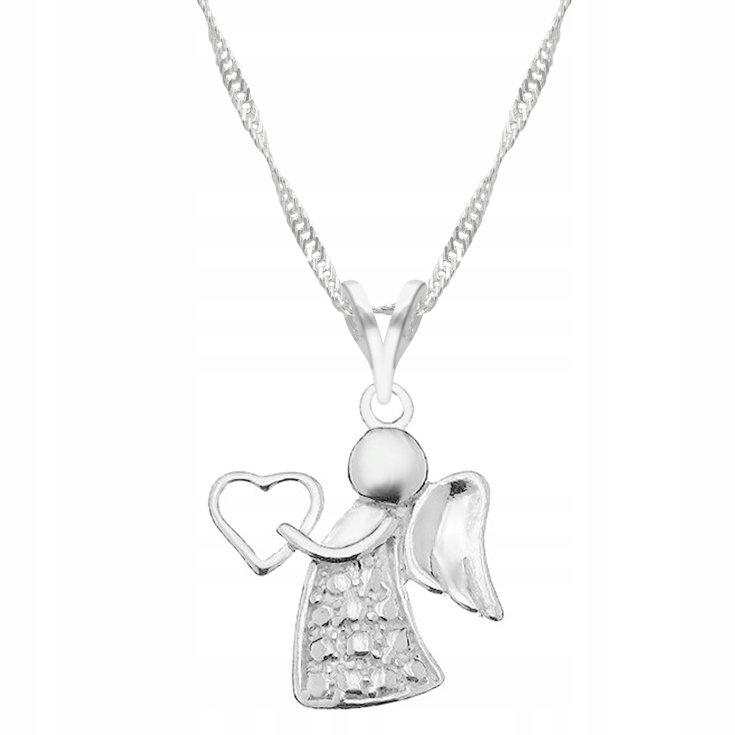 Stříbrný řetízek náhrdelník 925 Anděl Andílek