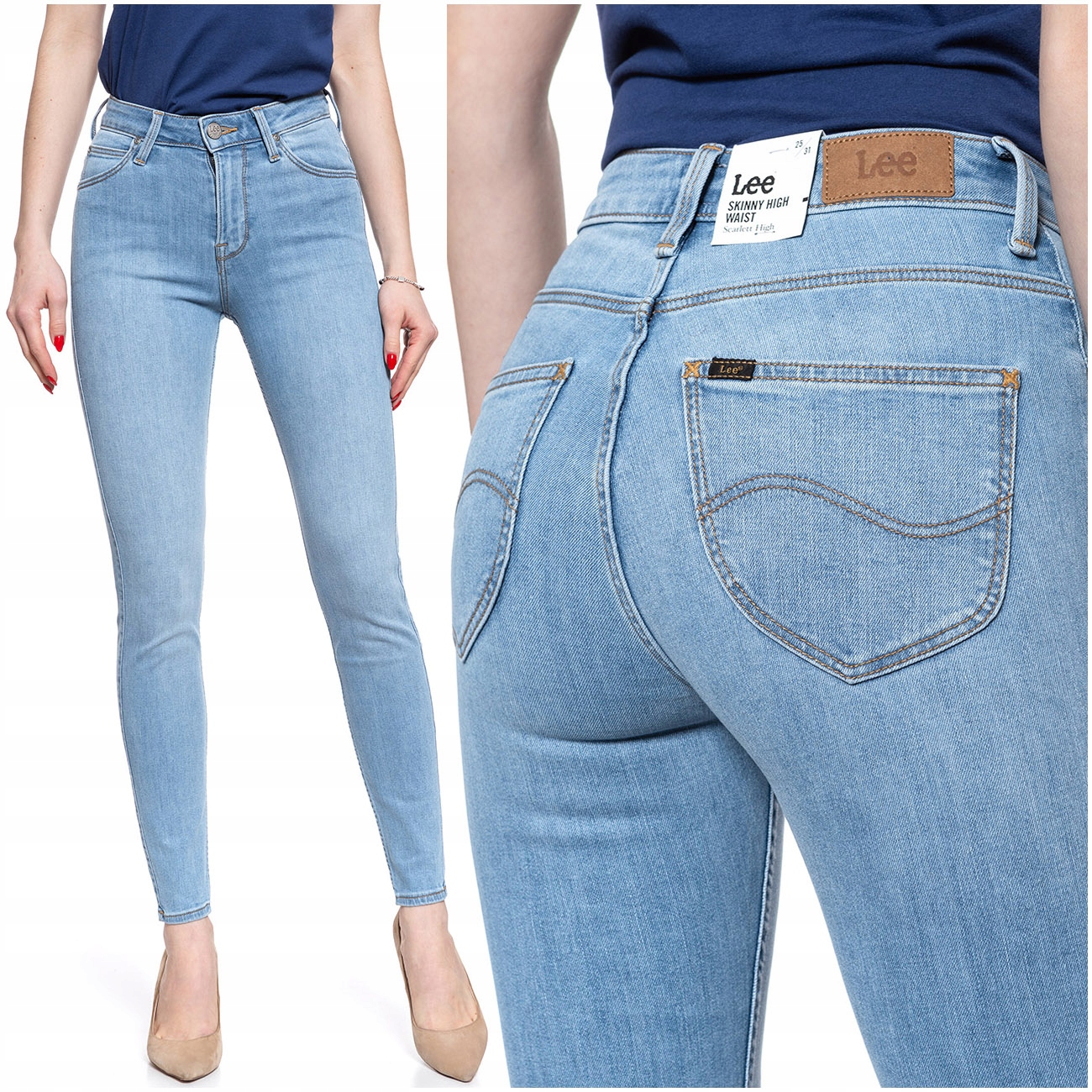 

Lee Scarlett Damskie Spodnie Jeansowe W30 L33