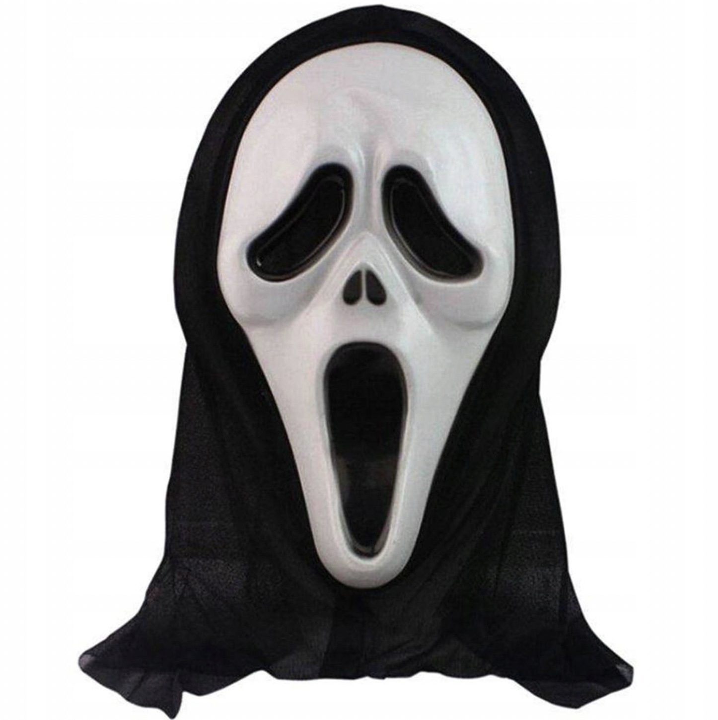 HIT!! MASKA HALLOWEEN MASKA KRZYK SCREAM BIAŁA Z KAPTUREM EAN (GTIN) 4963252497973