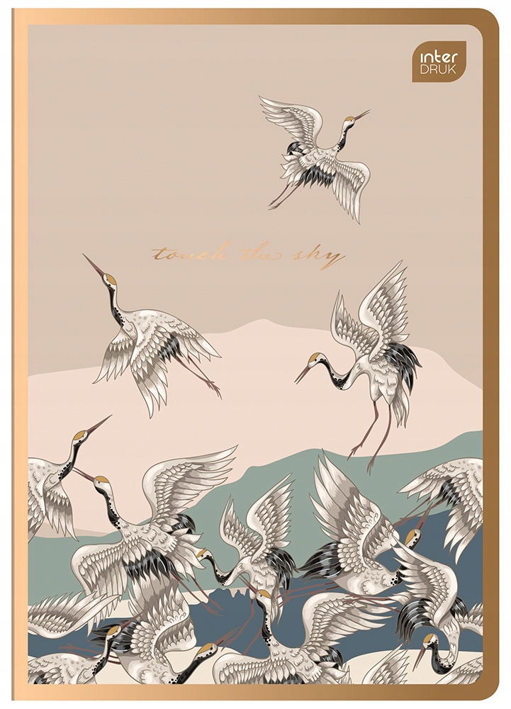 

Zeszyt A5 60k w kratkę kratka Interdruk Satin Gold