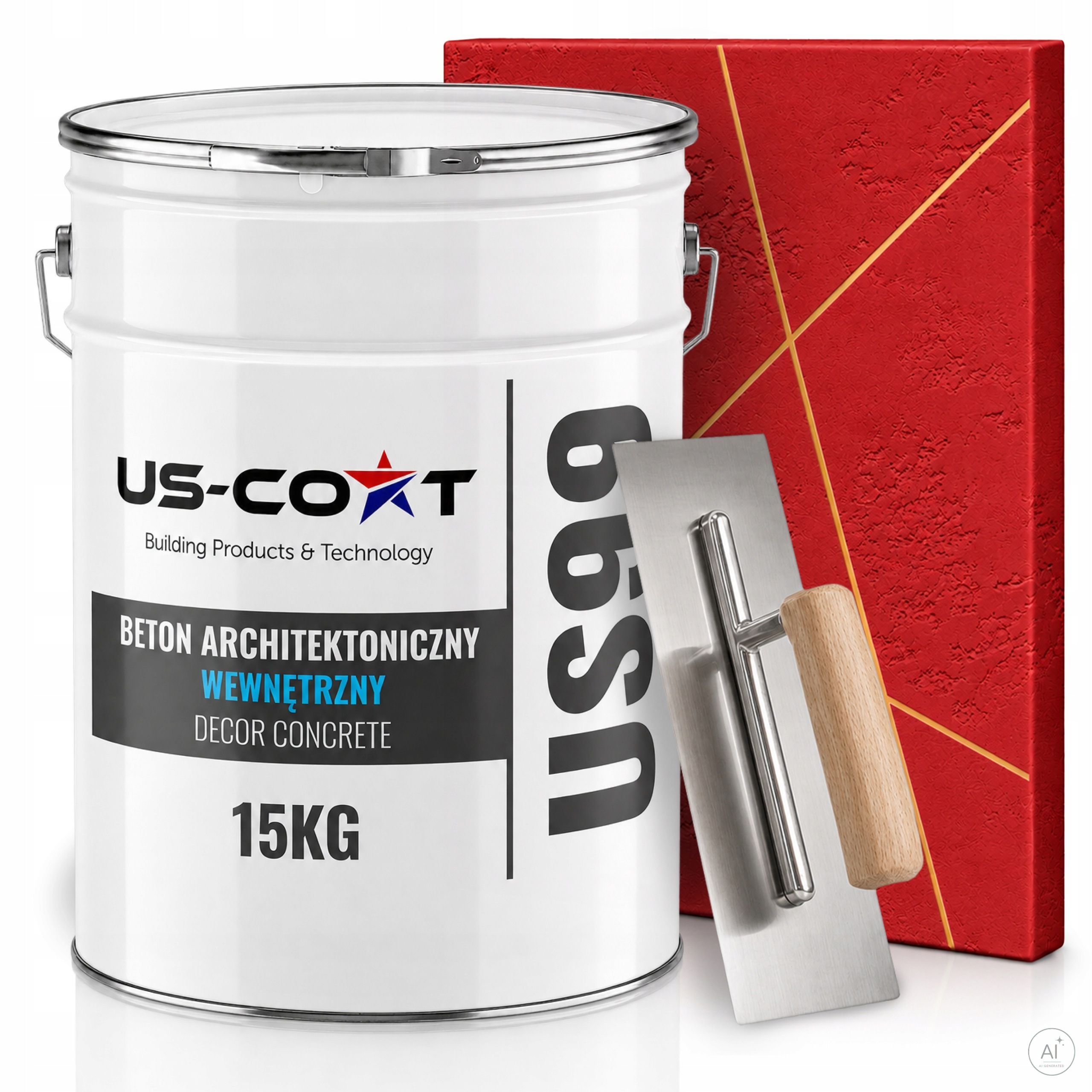 Dekorativní Omítka S Betonu 15 Kg Červená Ohnivá H3616 Paca