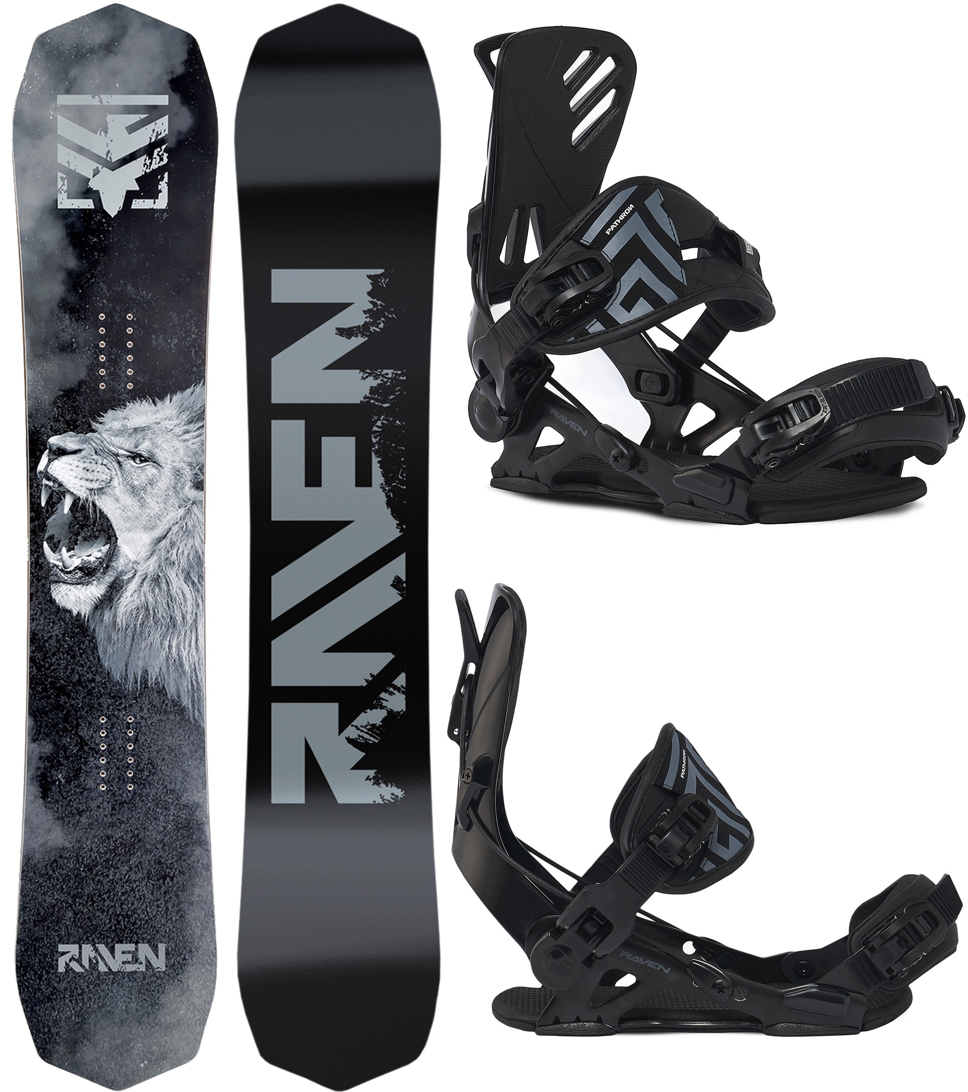 Snowboard Raven Lion 149cm Wiązania Raven Pro Gt Alu Multientry M