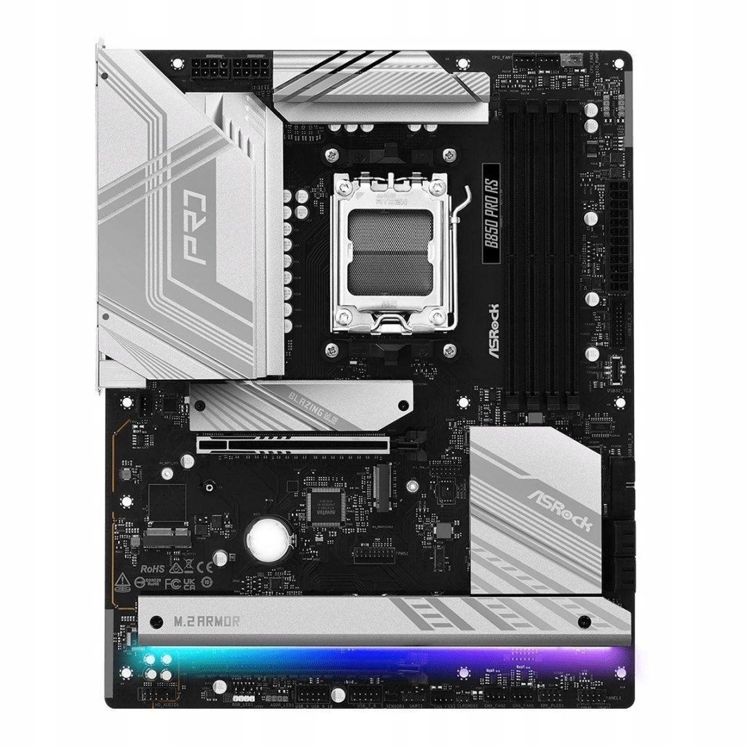Doska ASrock B850 Pro Rs/amd B850/DDR5/SATA3/M.2/ USB3.2/PCIe5.0/AM5/ATX