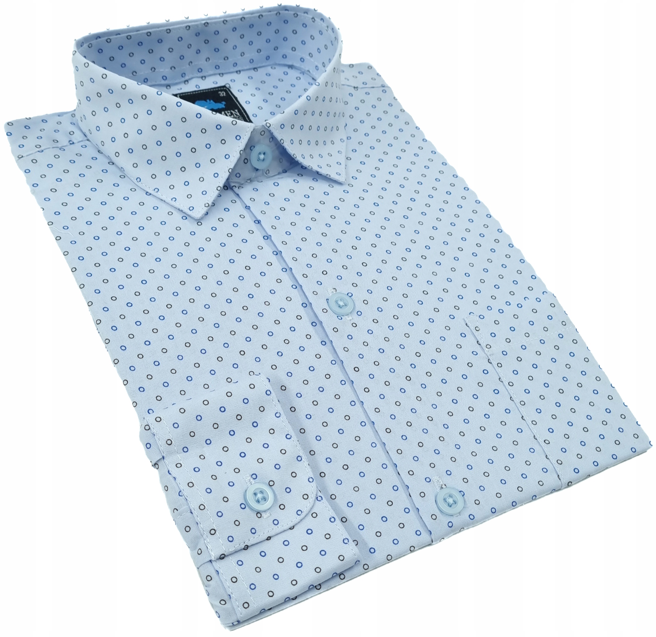 KOSZULA chłopięca wzór DŁUGI RĘKAW szkoła 128 Kod producenta 001