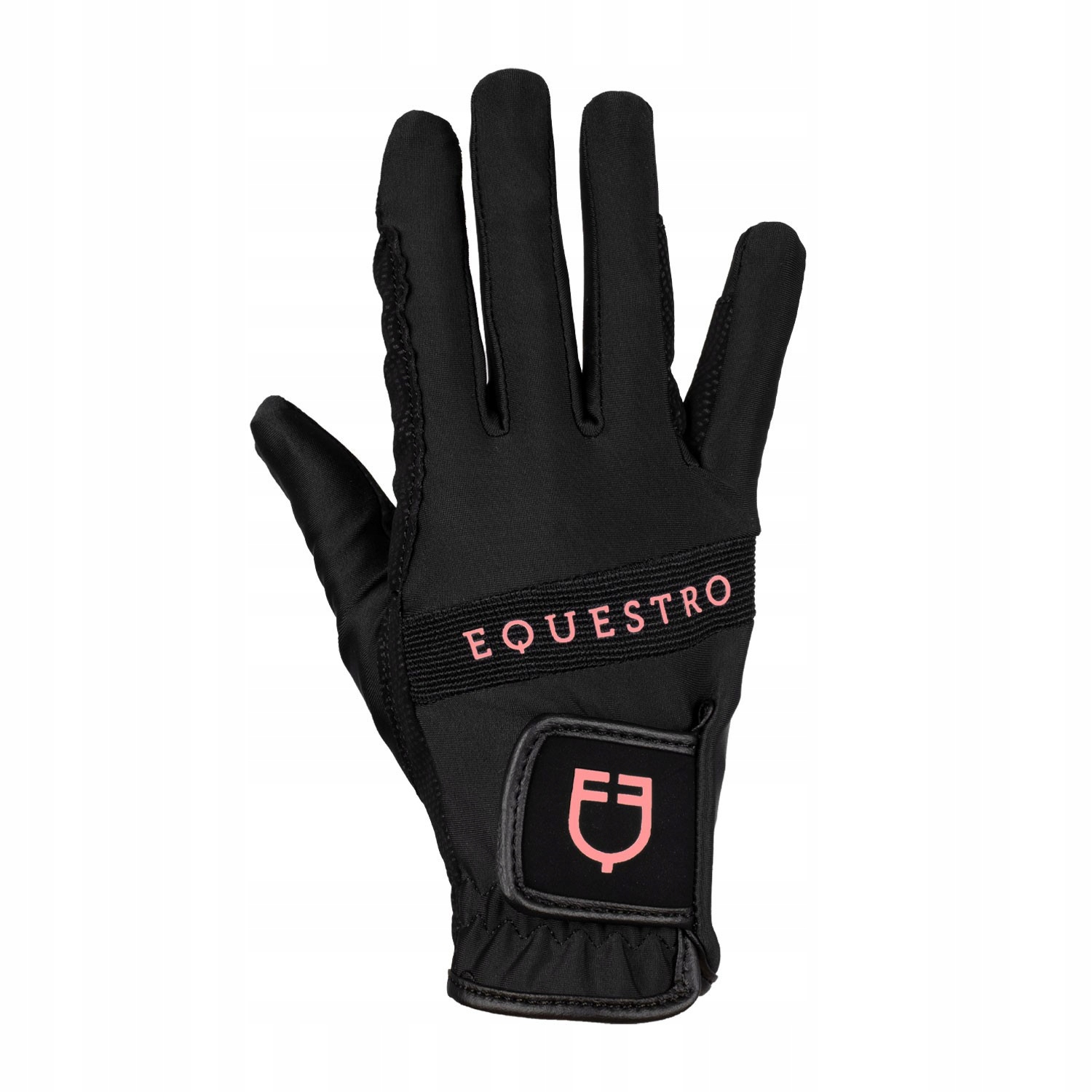 Rękawiczki jeździeckie oddychające Multicolor Equestro black /flower 7