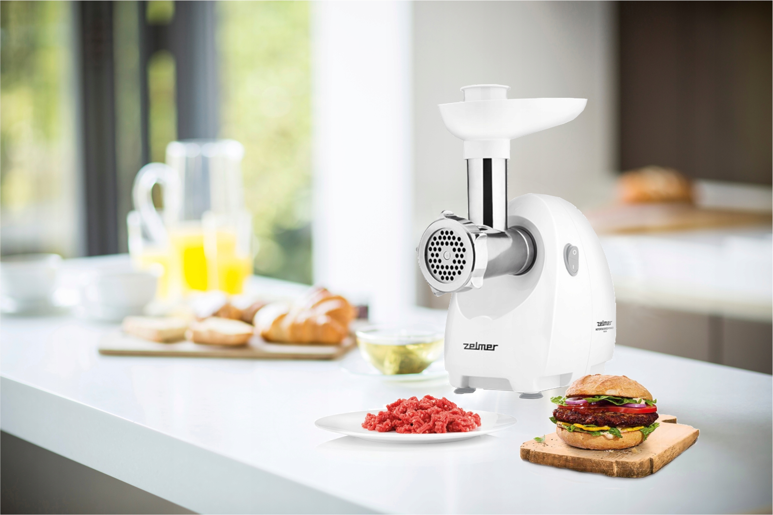 MOCNA MASZYNKA DO MIELENIA MIĘSA ZELMER ZMM4080B 1900W 3 SITKA Stan opakowania oryginalne