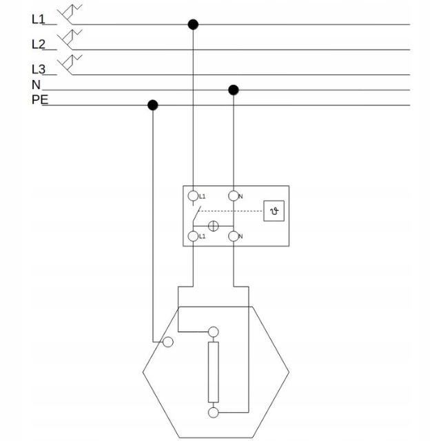 GRZAŁKA DO BOJLERA 5/4 3000W 230V ELIKO W090C 3kW Z TERMOSTATEM Rodzaj do bojlera