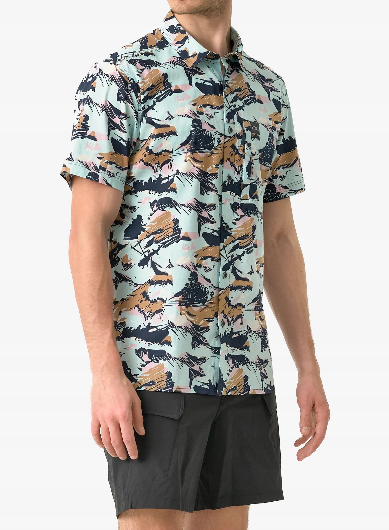 Košile Helikon-Tex Tactical Hawaiian s krátkým rukávem pacific XL