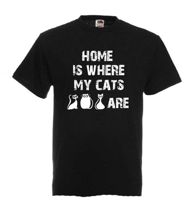 

XXL Koszulka Męska Kot Koty Cats Catholic Kociak