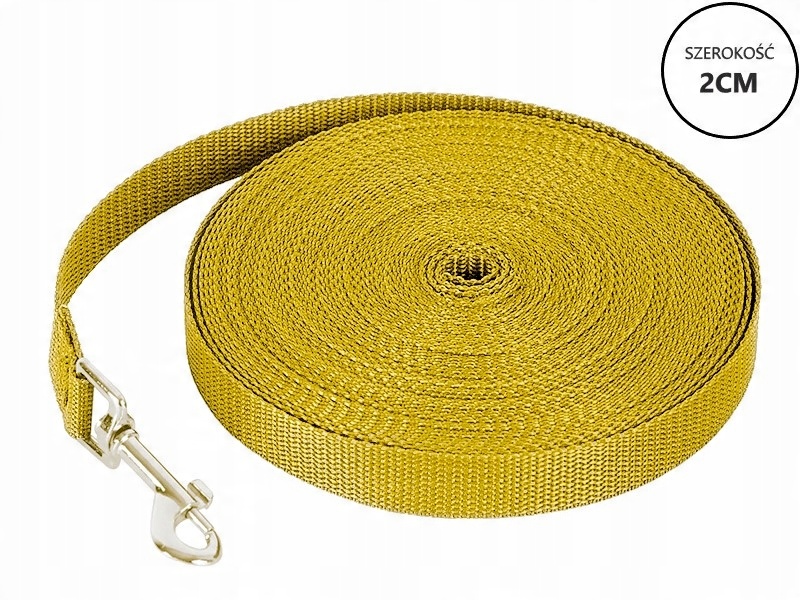 

Smycz Treningowa 2cm szkoleniowa Żółta |3m
