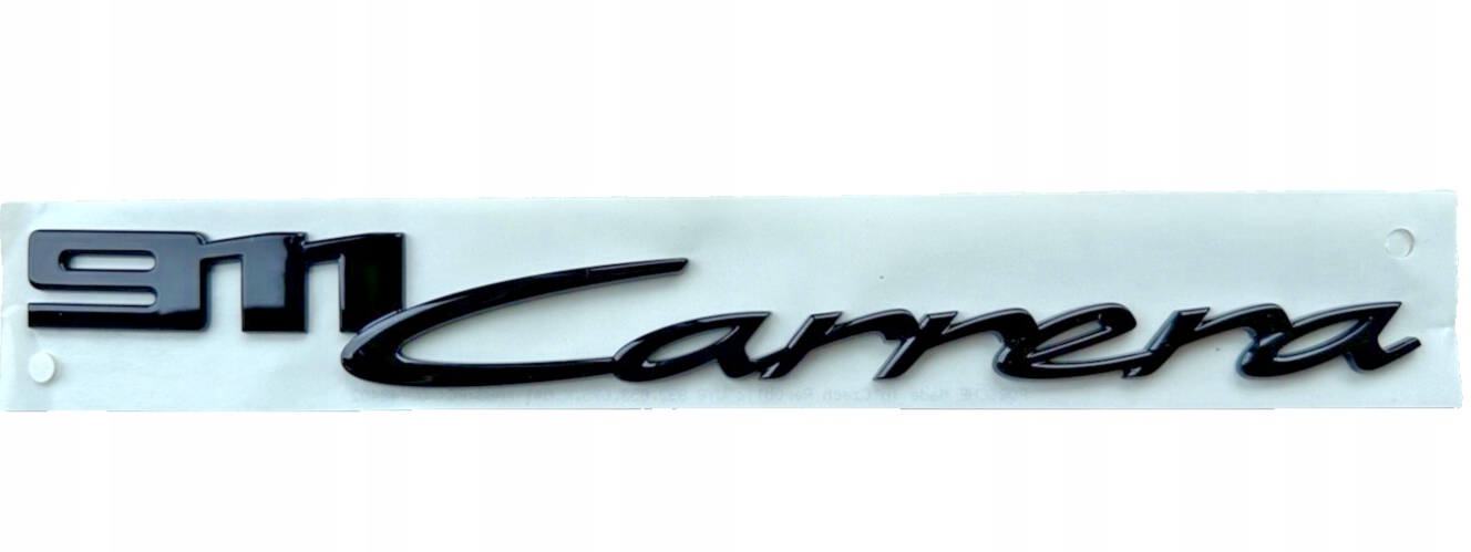 Porsche 911 992 "911Carrera" emblém značka logo nápis čierny lesk