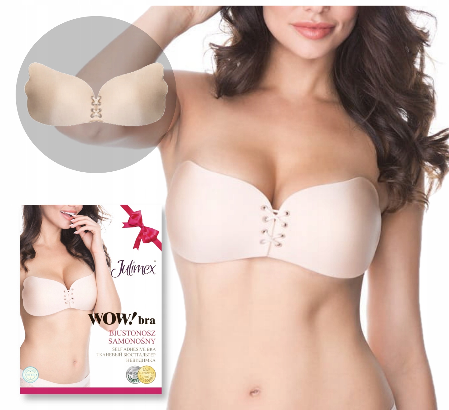 

Biustonosz samonośny Wow! Bra Julimex BS-05 B beż