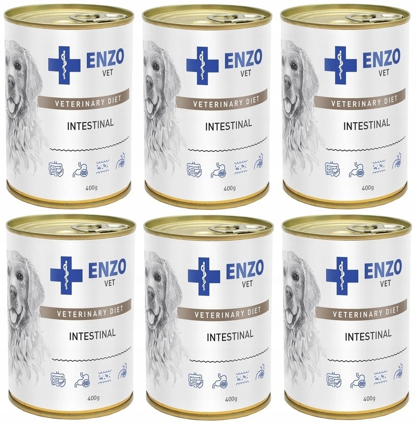 Levně Enzo Vet Intestinal s jehněčím masem a onemocněním trávicího traktu pro psa 400 g