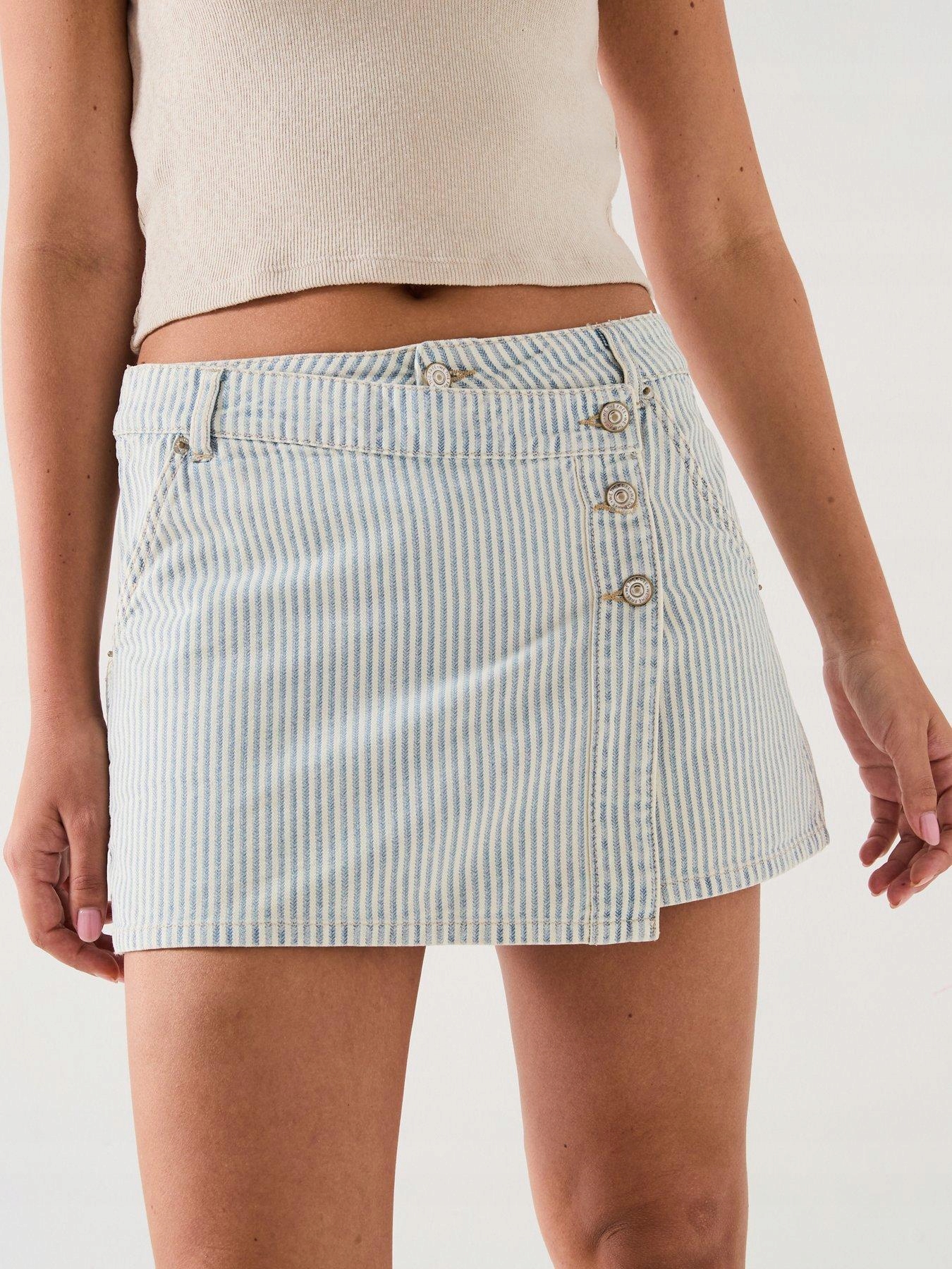 Free People Sukně Mini S Pruhy 29