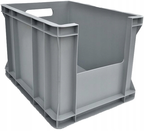 

Pojemnik Z Oknem Inspekcyjnym 400x300x270 Szary