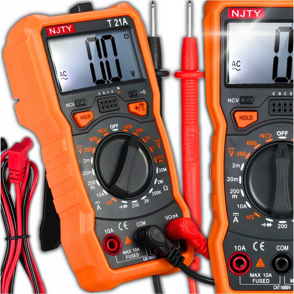 MIERNIK CYFROWY MULTIMETR PRĄDU ELEKTRYCZNY PROFESJONALNY LCD TESTER