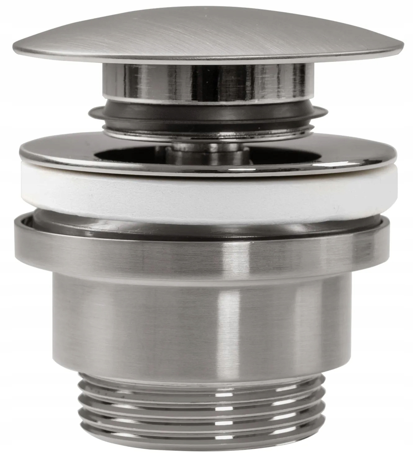 Syfon Umywalkowy Klik-Klak Nikiel Szczotkowany INOX Mat Materiał metal