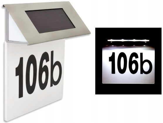 SOLARNY NUMER DOMU OGRODOWA LAMPKA SOLARNA LED Marka Deuba