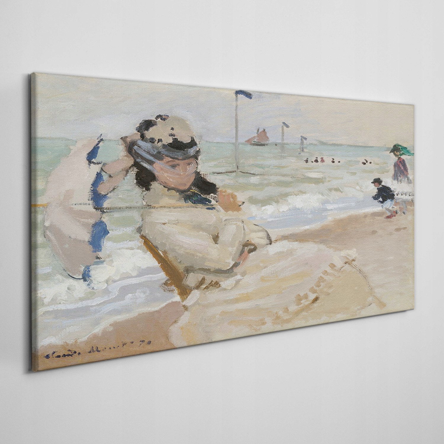 

Obraz na płótnie na ramie Plaża Monet 140x70 cm