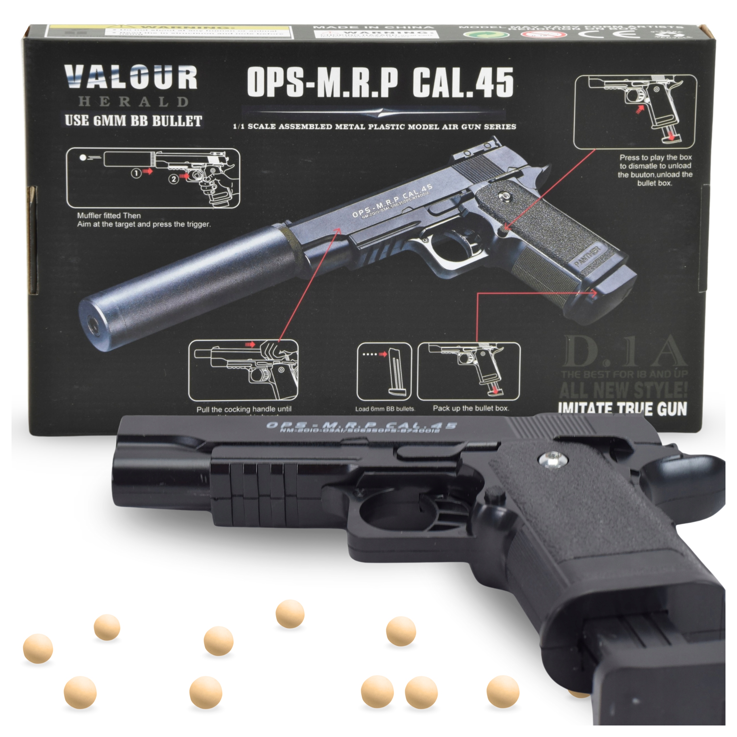 METALOWY pistolet na kulki ASG 800 kulek gratis