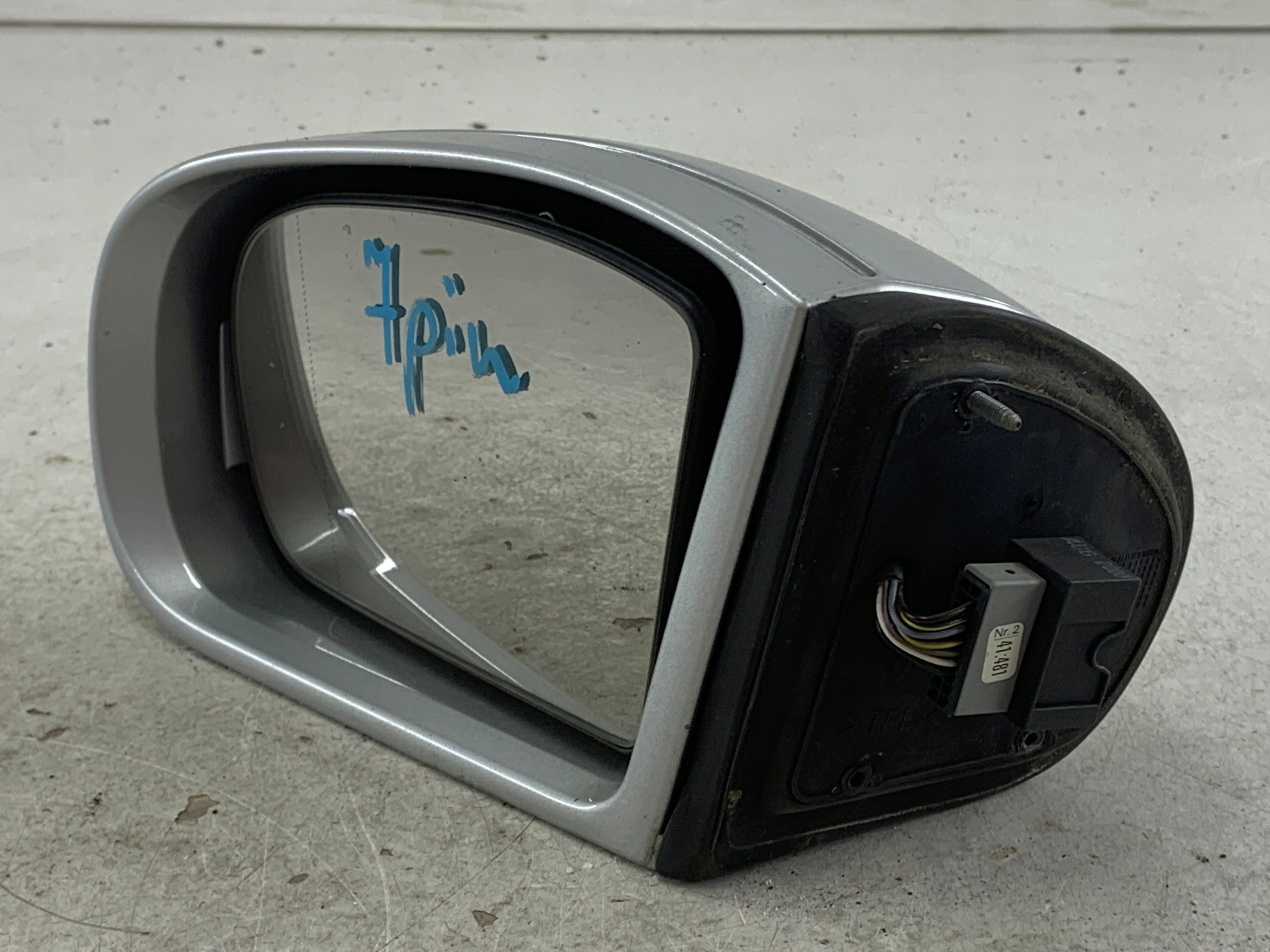 MERCEDES W203 mirror left silver 7 PIN