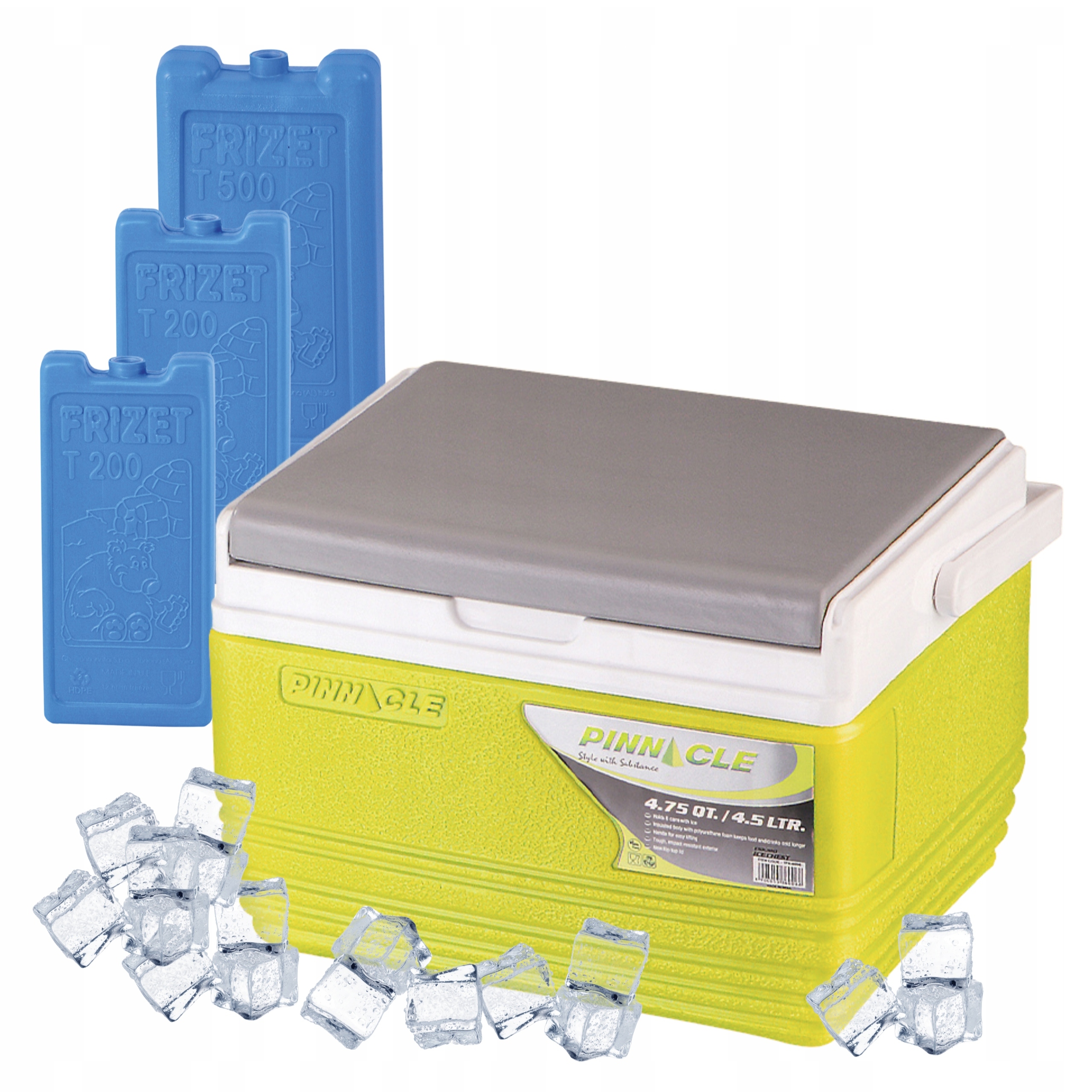 Malá turistická lednička na náplně 4,5L Pinnacle Tpx 6006 Limetka 3 náplně