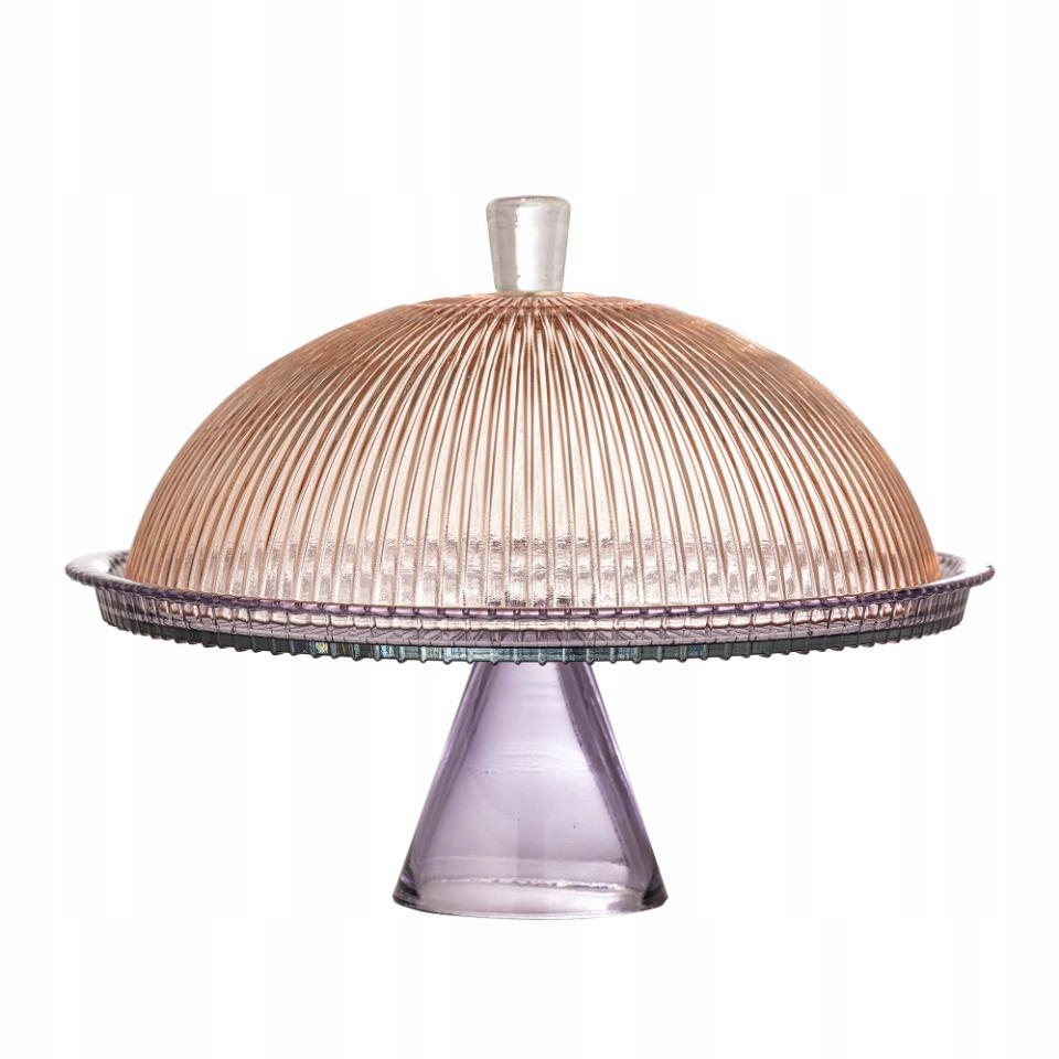 Bloomingville Tayo Sklenená miska na koláč s klosom