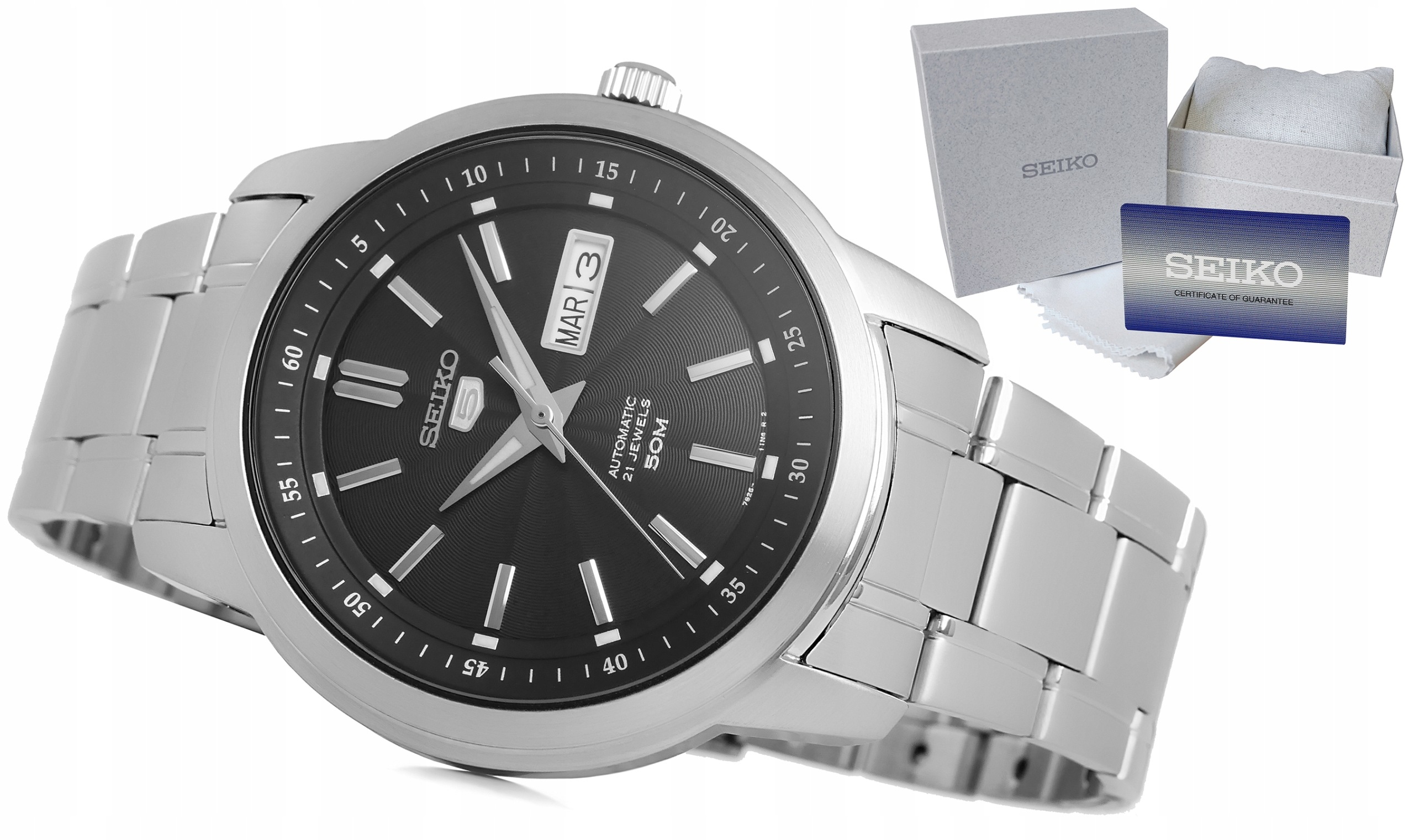 Pánské Hodinky Seiko 5 Automat Datumovka Jako Dárek Krabička