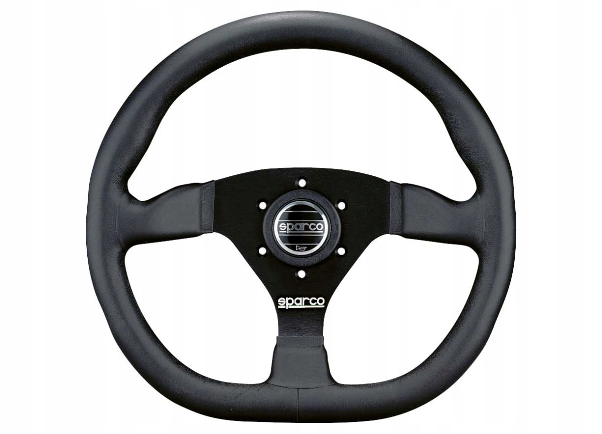 Sparco L360 športový volant 330 mm sploštený, materiál venca