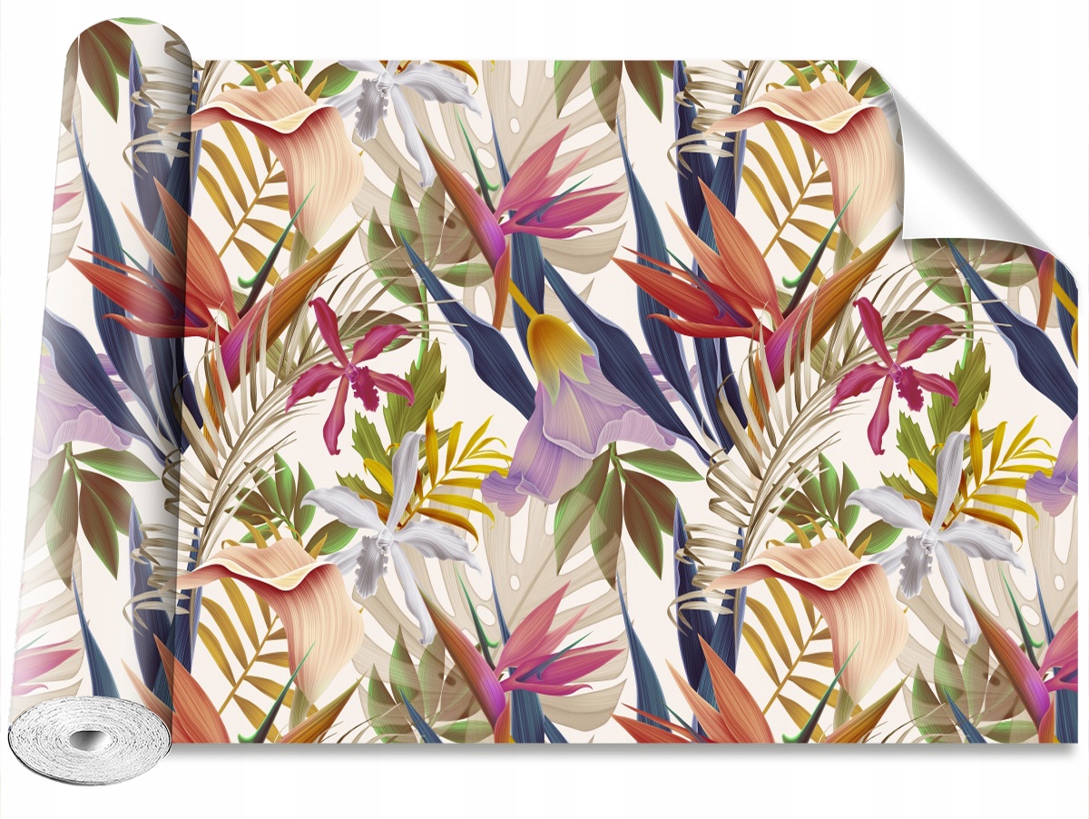 

Tapeta Samoprzylepna Tropikalne kwiaty - 152x104