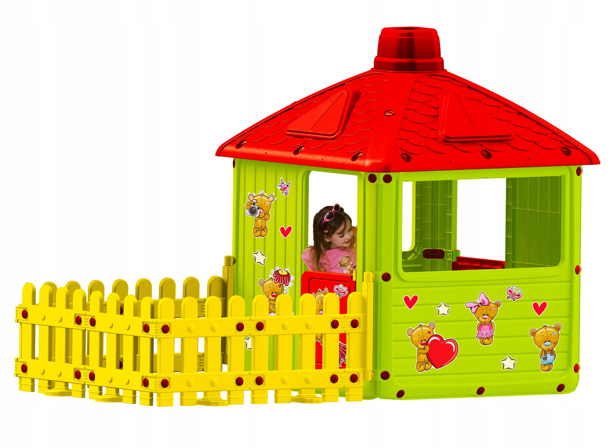Игровой домик для детей 200 см XXL Сад + КАМИННАЯ ТЕРРАСА Код производителя D40