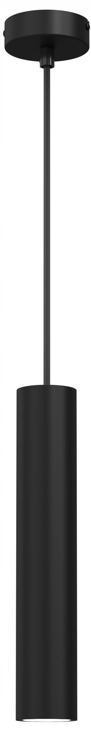 Závěsná lampa Raito Černá 1xGU10 stropní trubka nastavitelná výška obývací pokoj