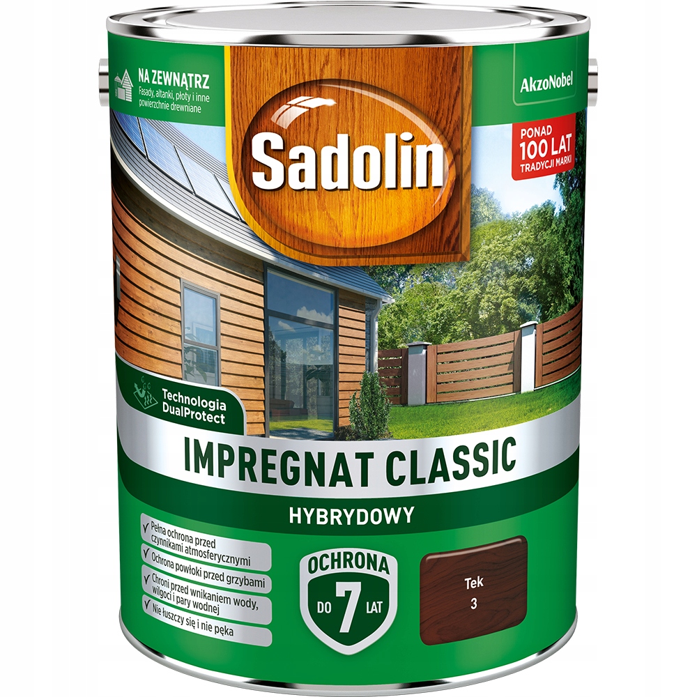 Sadolin impregnat do drewna Classic Tek 4,5L