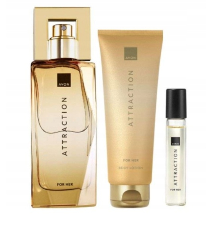 Avon Attraction sada pro ni 3v1 Balzám Voda Parfém