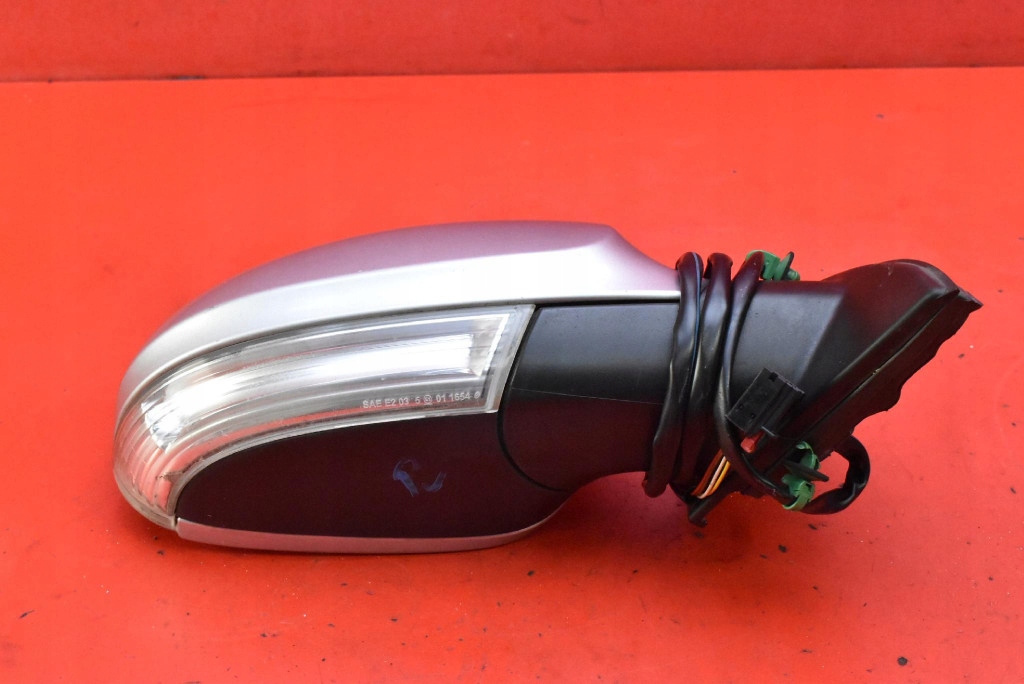 mirror right silver EU 010781 VW PASSAT B6 05-10 6 PIN