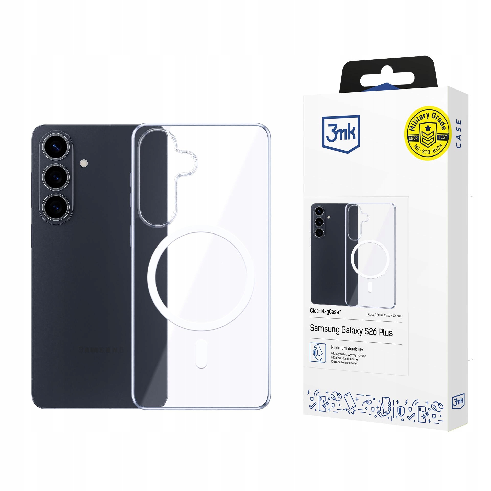 3MK Clear Magcase Do Samsung Galaxy S26 Ochrona Telefonu Przezroczyste Et