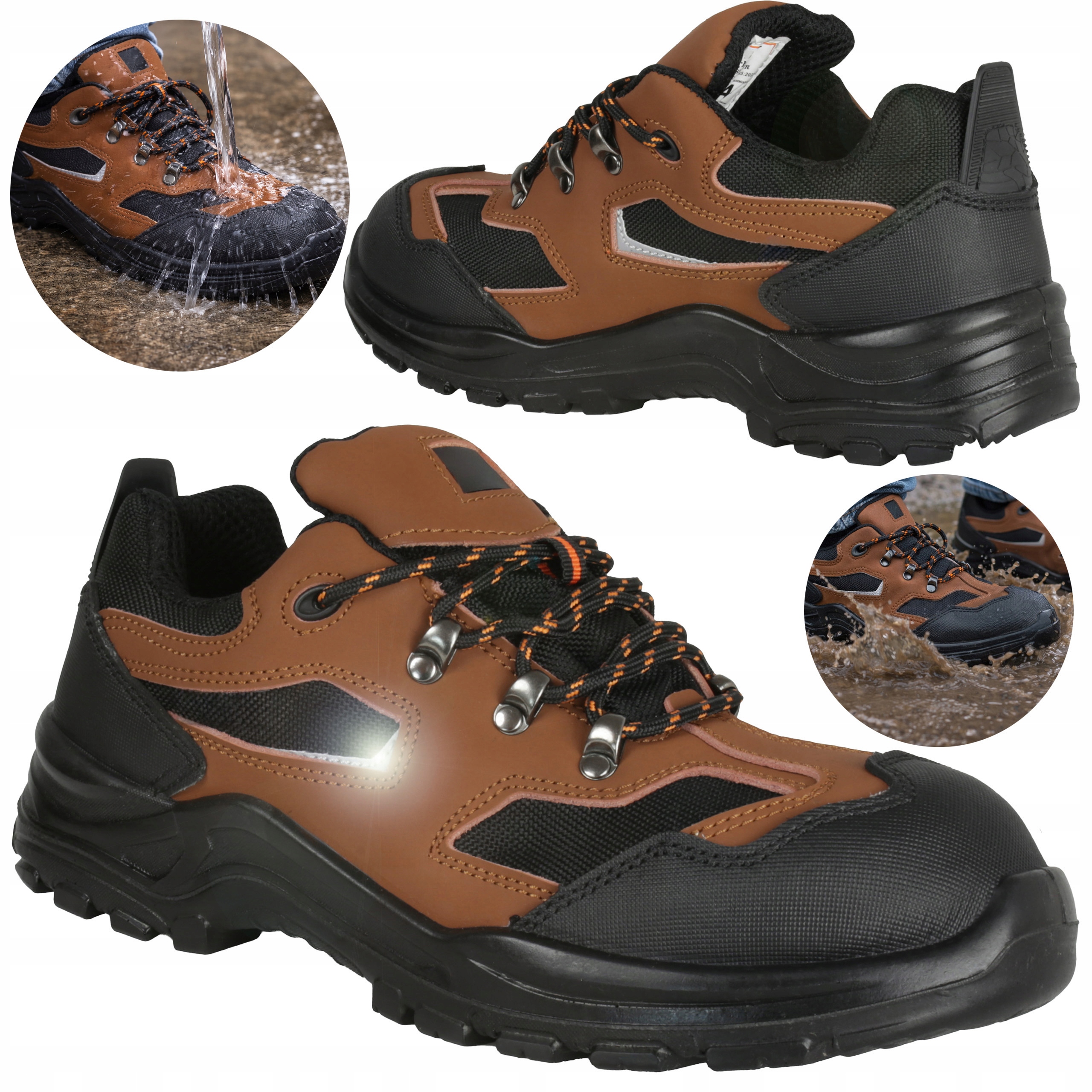 Półbuty robocze męskie Bez Podnoska Nieprzemakalne buty Outdoor O2