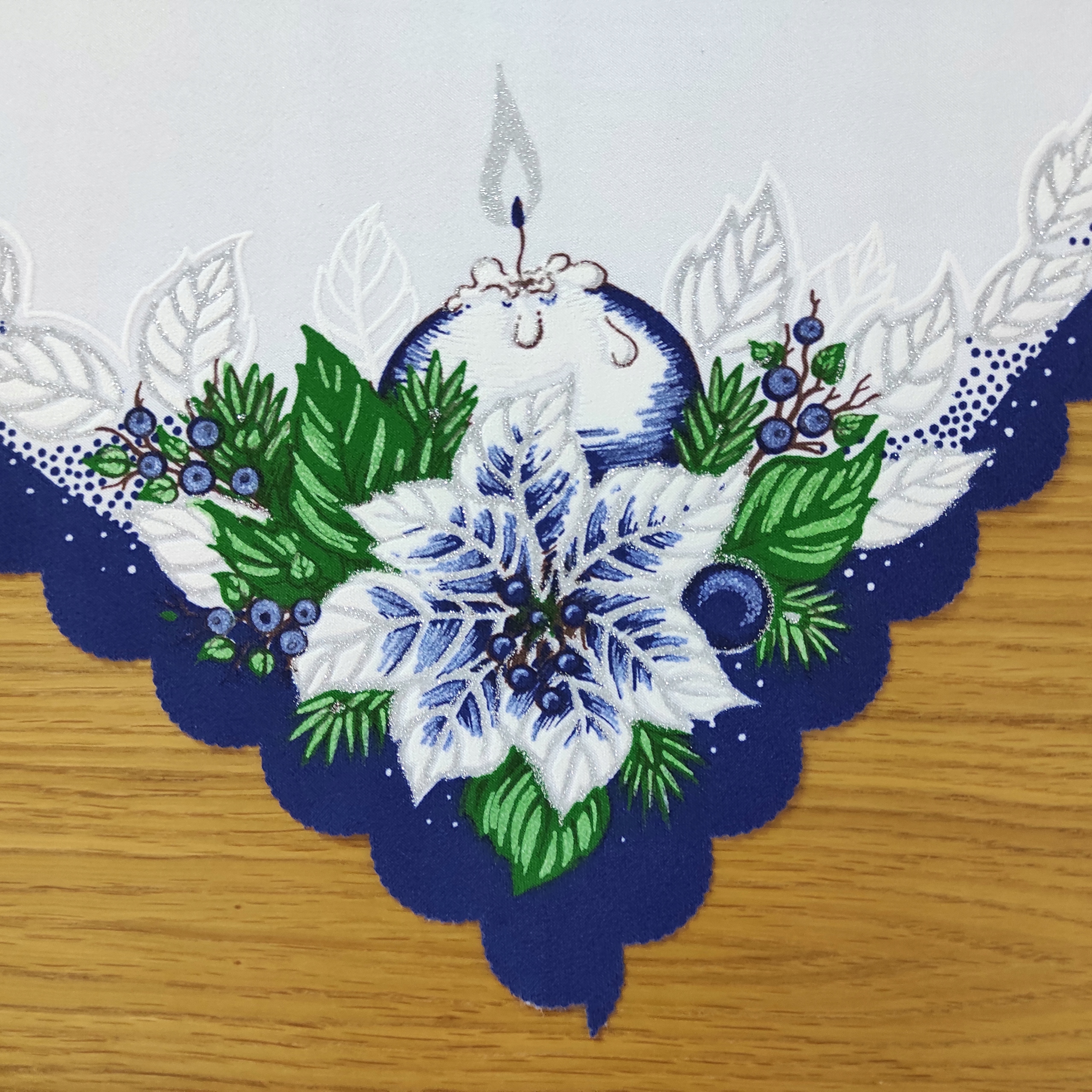 Serwetka świąteczna KWADRAT bałwanek szafirowa Typ serweta (serwetka)