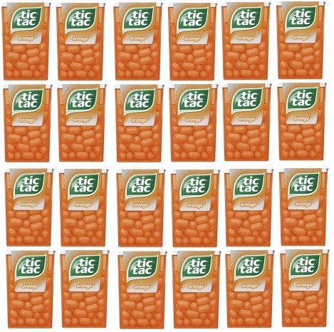 Levně 24x pomerančové bonbóny Tic Tac Orange bonbóny