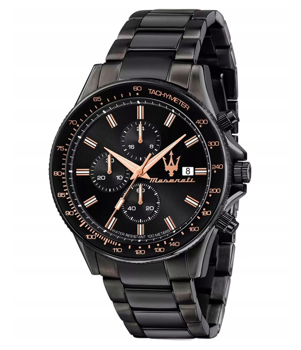 Pánské Hodinky Maserati Sfida R8873640011 Černý Originální GW24 Krabička